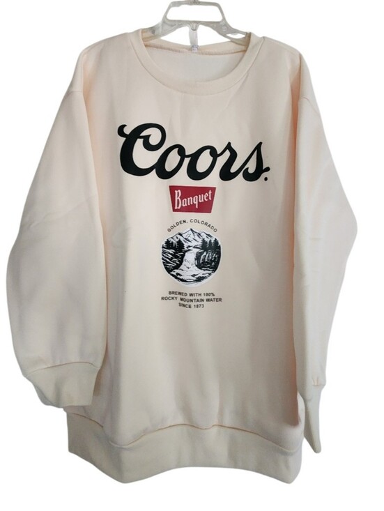 fashion. Tops - Banquet Cream Crewneck Sweatshirt - Sz Xl Nwt